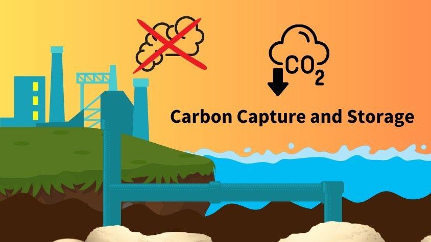 Carbon Capture and Storage Illustration