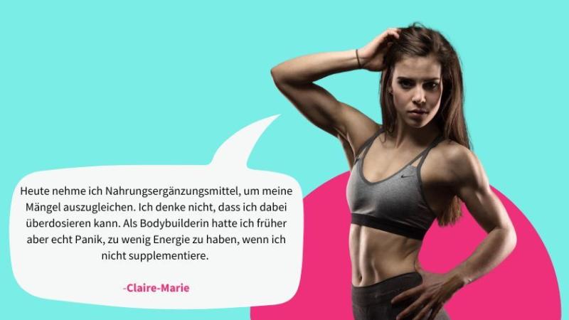 Erfahrungen von Sportler*innen mit Nahrungsergänzungsmitteln | Quelle: Pia Hartmann (Design erstellt mit Canva)